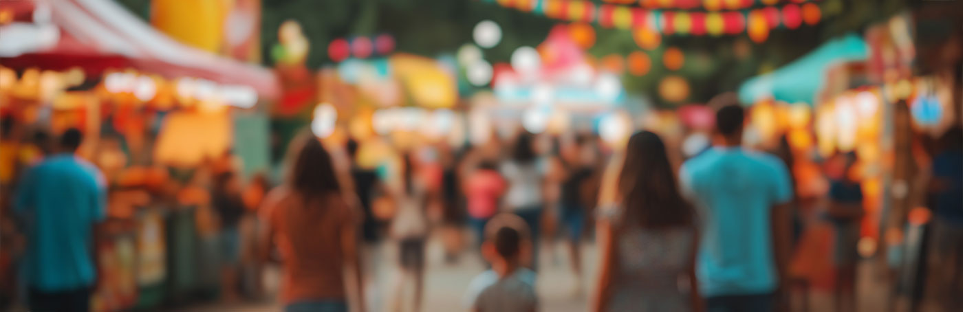 people at a festival